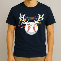 Christmas Lights Baseball Ball Funny Xmas T-Shirt