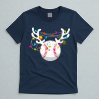 Christmas Lights Baseball Ball Funny Xmas T-Shirt
