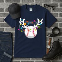 Christmas Lights Baseball Ball Funny Xmas Tall T-Shirt
