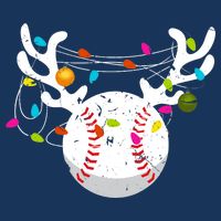 Christmas Lights Baseball Ball Funny Xmas 16 in Basic Backpack
