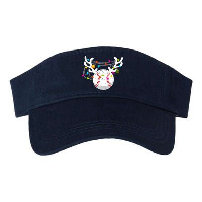 Christmas Lights Baseball Ball Funny Xmas Visor