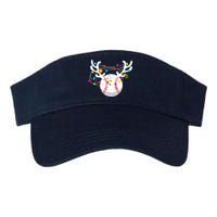 Christmas Lights Baseball Ball Funny Xmas Visor