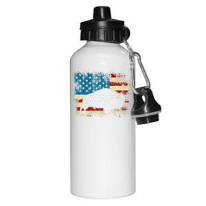 Choose Love Bills Buffalo Choose Love America Flag Aluminum Water Bottle 