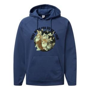 Cat Lover Bugs When You Lift Up A Rock Kitten Pet Cats Performance Fleece Hoodie