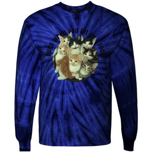 Cat Lover Bugs When You Lift Up A Rock Kitten Pet Cats Tie-Dye Long Sleeve Shirt