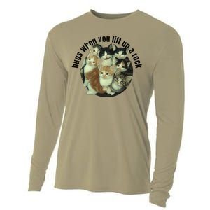 Cat Lover Bugs When You Lift Up A Rock Kitten Pet Cats Cooling Performance Long Sleeve Crew