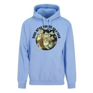 Cat Lover Bugs When You Lift Up A Rock Kitten Pet Cats Unisex Surf Hoodie