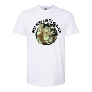 Cat Lover Bugs When You Lift Up A Rock Kitten Pet Cats Softstyle CVC T-Shirt