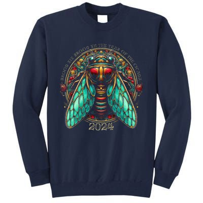 Cicada Lover Brood Xix Brood Xiii Year Of The Cicada 2024 Tall Sweatshirt