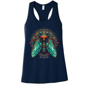 Cicada Lover Brood Xix Brood Xiii Year Of The Cicada 2024 Women's Racerback Tank