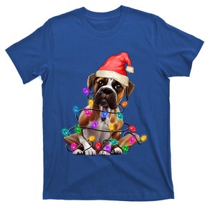 Christmas Lights Boxer Dog Lover Funny Dog Xmas Gift T-Shirt