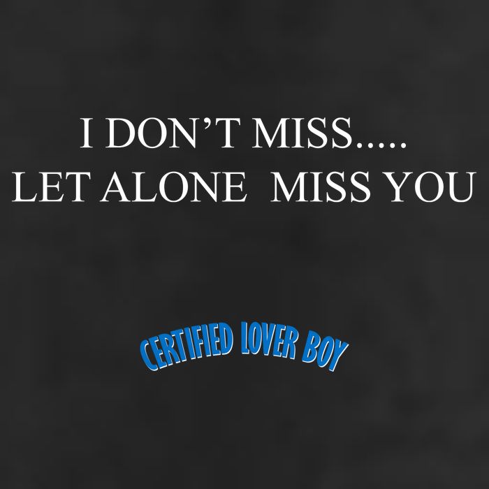 Certified Lover Boy I Don't Miss You Golf Towel