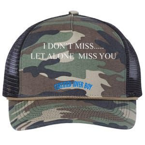 Certified Lover Boy I Don't Miss You Retro Rope Trucker Hat Cap