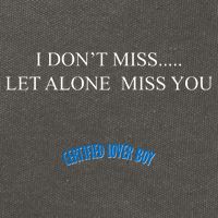 Certified Lover Boy I Don't Miss You Cotton Canvas Backpack