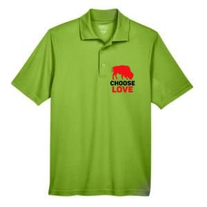 Choose Love Buffalo Choose Love Bills Men's Origin Performance Pique Polo