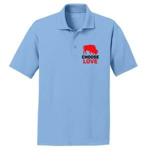 Choose Love Buffalo Choose Love Bills PosiCharge RacerMesh Polo