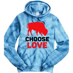 Choose Love Buffalo Choose Love Bills Tie Dye Hoodie