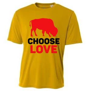 Choose Love Buffalo Choose Love Bills Cooling Performance Crew T-Shirt