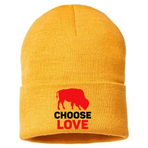 Choose Love Buffalo Choose Love Bills Sustainable Knit Beanie