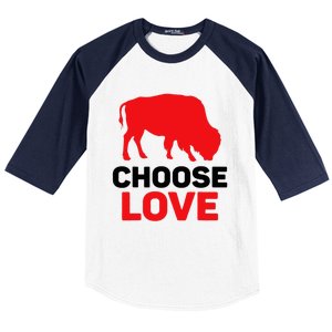 Choose Love Buffalo Choose Love Bills Baseball Sleeve Shirt