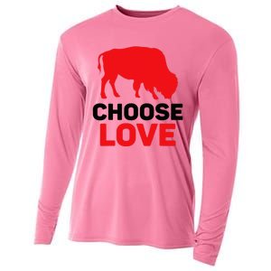 Choose Love Buffalo Choose Love Bills Cooling Performance Long Sleeve Crew