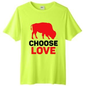 Choose Love Buffalo Choose Love Bills Tall Fusion ChromaSoft Performance T-Shirt