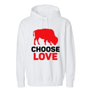 Choose Love Buffalo Choose Love Bills Garment-Dyed Fleece Hoodie