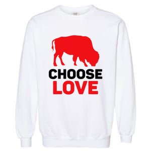 Choose Love Buffalo Choose Love Bills Garment-Dyed Sweatshirt