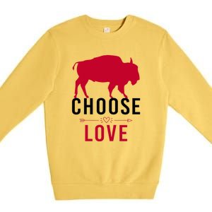 Choose Love Buffalo Buffalo Bills Choose Love Premium Crewneck Sweatshirt