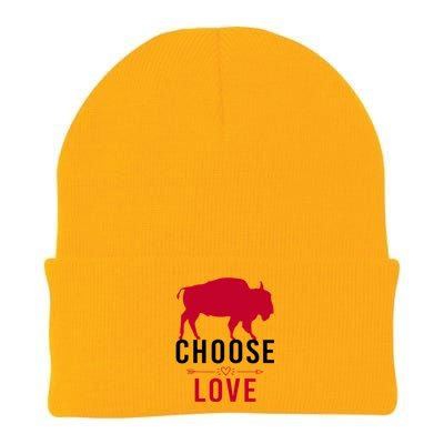 Choose Love Buffalo Buffalo Bills Choose Love Knit Cap Winter Beanie