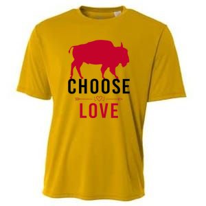 Choose Love Buffalo Buffalo Bills Choose Love Cooling Performance Crew T-Shirt