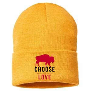 Choose Love Buffalo Buffalo Bills Choose Love Sustainable Knit Beanie