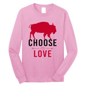 Choose Love Buffalo Buffalo Bills Choose Love Long Sleeve Shirt