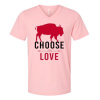 Choose Love Buffalo Buffalo Bills Choose Love V-Neck T-Shirt