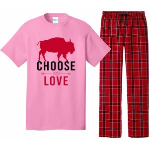 Choose Love Buffalo Buffalo Bills Choose Love Pajama Set