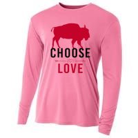 Choose Love Buffalo Buffalo Bills Choose Love Cooling Performance Long Sleeve Crew