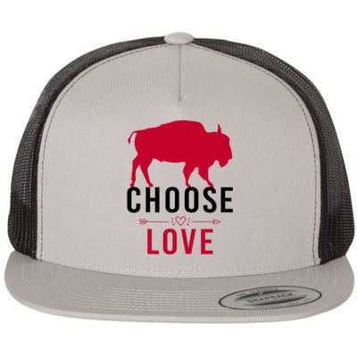 Choose Love Buffalo Buffalo Bills Choose Love Flat Bill Trucker Hat