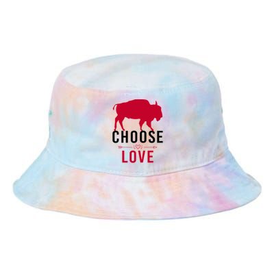 Choose Love Buffalo Buffalo Bills Choose Love Tie Dye Newport Bucket Hat