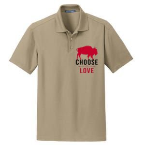 Choose Love Buffalo Buffalo Bills Choose Love Dry Zone Grid Polo