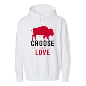 Choose Love Buffalo Buffalo Bills Choose Love Garment-Dyed Fleece Hoodie