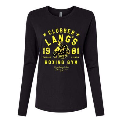 Clubber Lang's Boxing Gym Womens Cotton Relaxed Long Sleeve T-Shirt