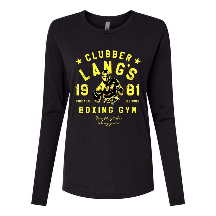 Clubber Lang's Boxing Gym Womens Cotton Relaxed Long Sleeve T-Shirt