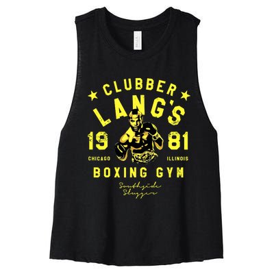 Clubber Lang's Boxing Gym Women's Racerback Cropped Tank