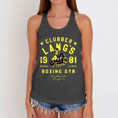 Clubber Lang's Boxing Gym Women's Knotted Racerback Tank