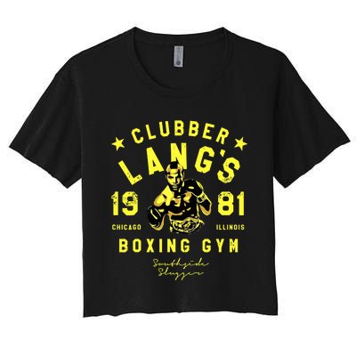 Clubber Lang's Boxing Gym Women's Crop Top Tee