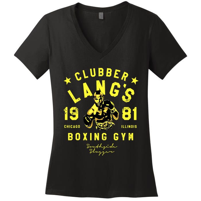 Clubber Lang's Boxing Gym Women's V-Neck T-Shirt