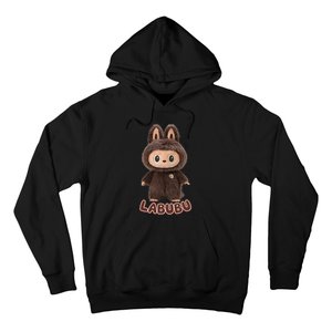 Cute Labubu Classic Pose Fun Labubu Lover Gifts Hoodie