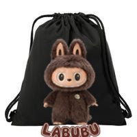 Cute Labubu Classic Pose Fun Labubu Lover Gifts Drawstring Bag