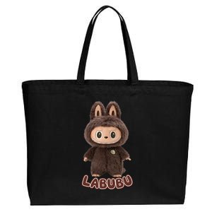 Cute Labubu Classic Pose Fun Labubu Lover Gifts Cotton Canvas Jumbo Tote