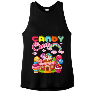 Candy Land Candy Crew Decorations Sweetie Candy Squad Ladies PosiCharge Tri-Blend Wicking Tank